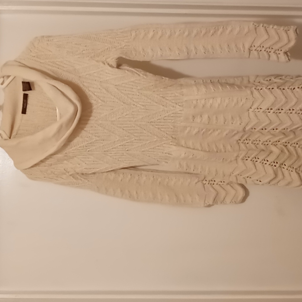 Girls long sleeved cowl neck sweater dress